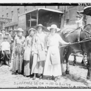 Boston Suffragists. Suffragettes.