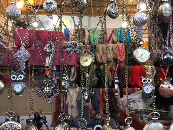 Collage of costume jewelry for sale at the Theatre District Shopping Court near Times Square 7-15-17 CREDIT Linda_P and The Linda Life www.TheLindaLife.com